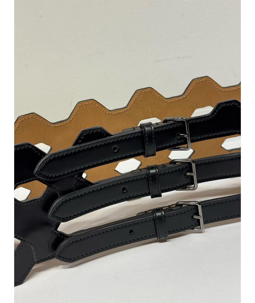 ALAIA Черный кожаный ремень, фото 3