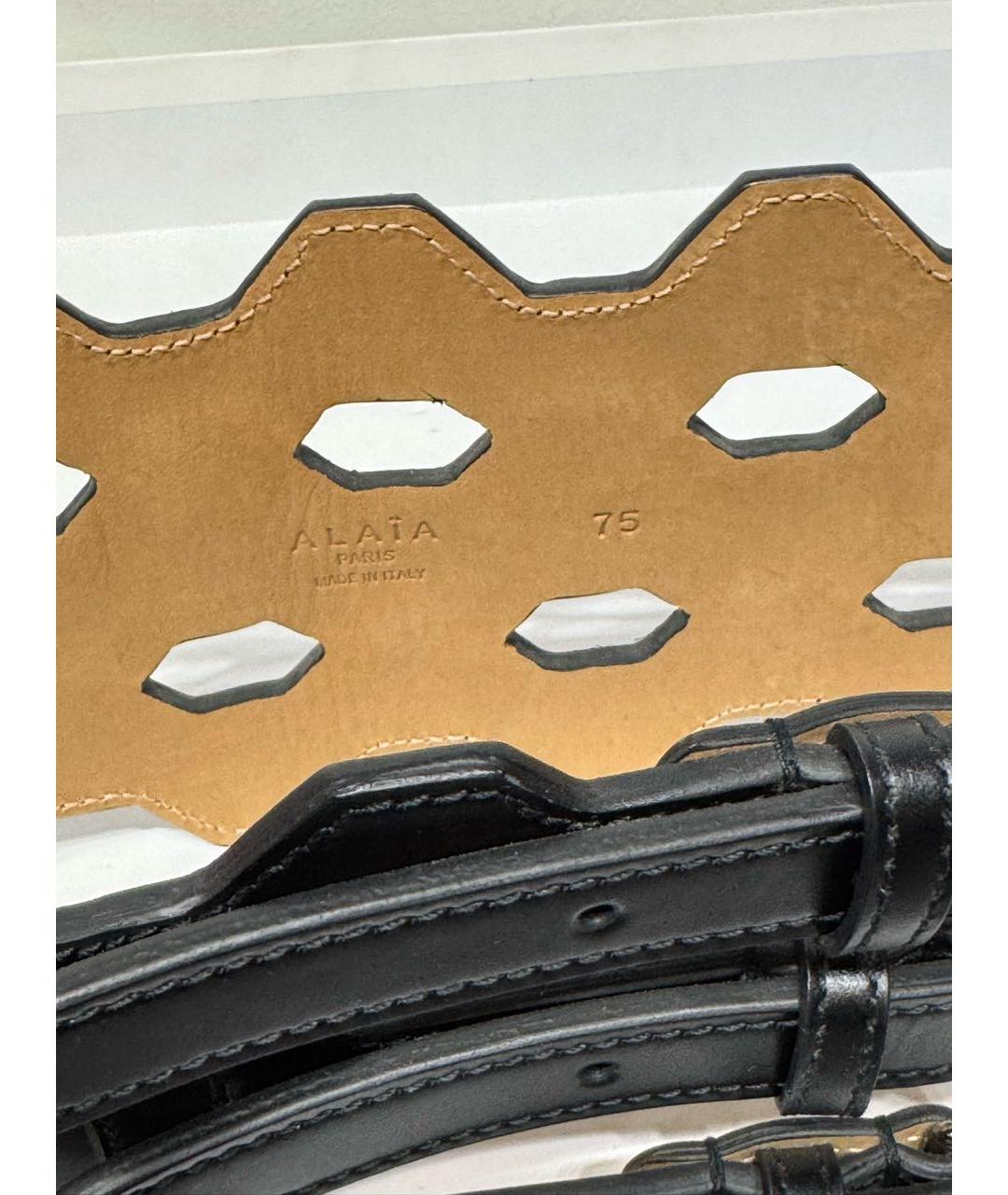 ALAIA Черный кожаный ремень, фото 5