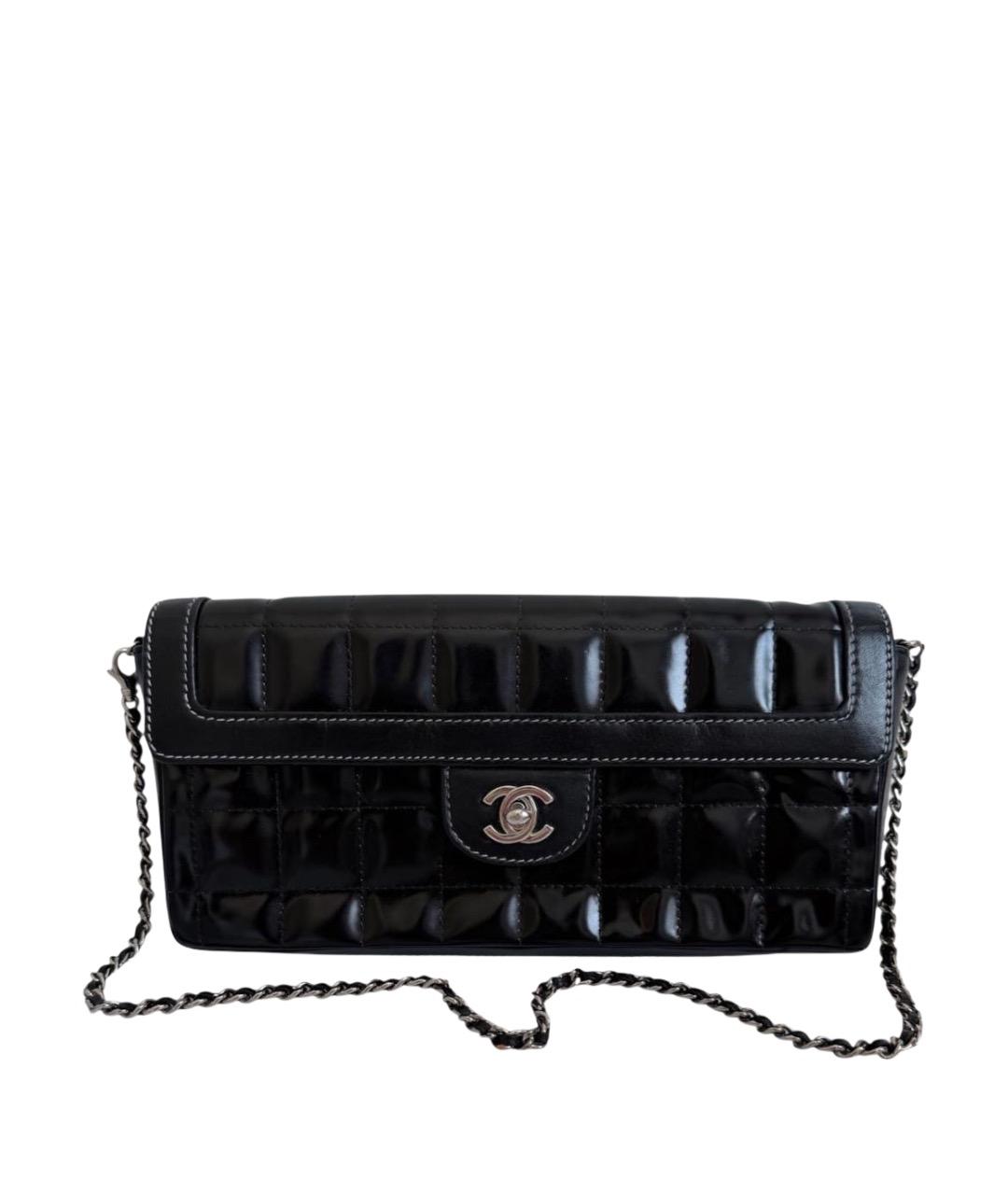 CHANEL Черная кожаная сумка с короткими ручками, фото 1