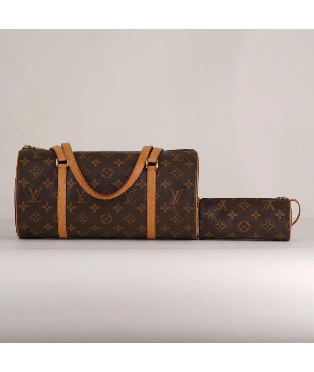 LOUIS VUITTON Коричневая сумка с короткими ручками, фото 3