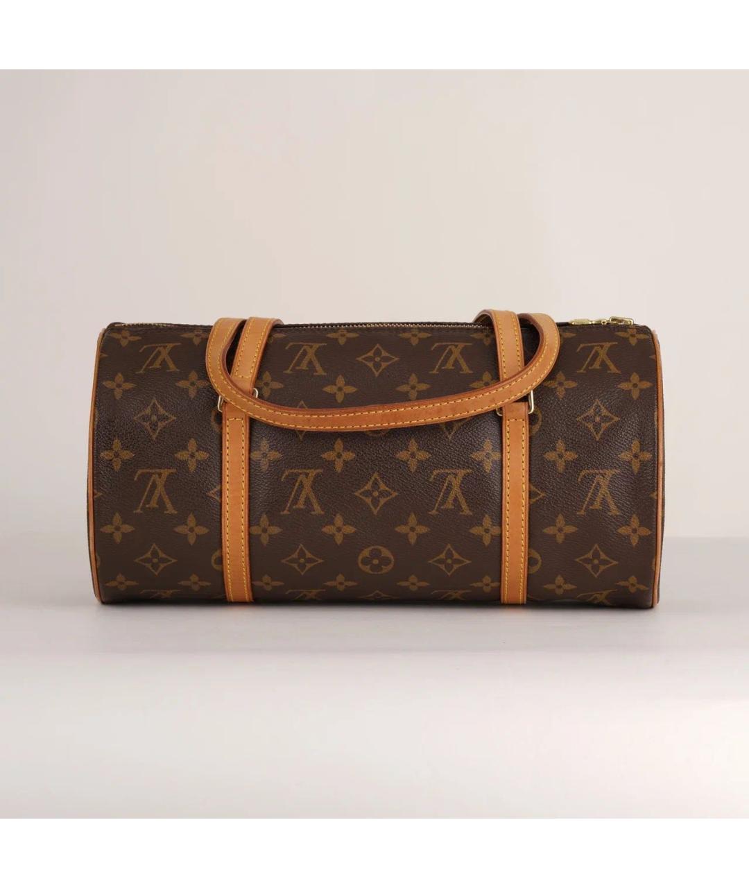 LOUIS VUITTON Коричневая сумка с короткими ручками, фото 4