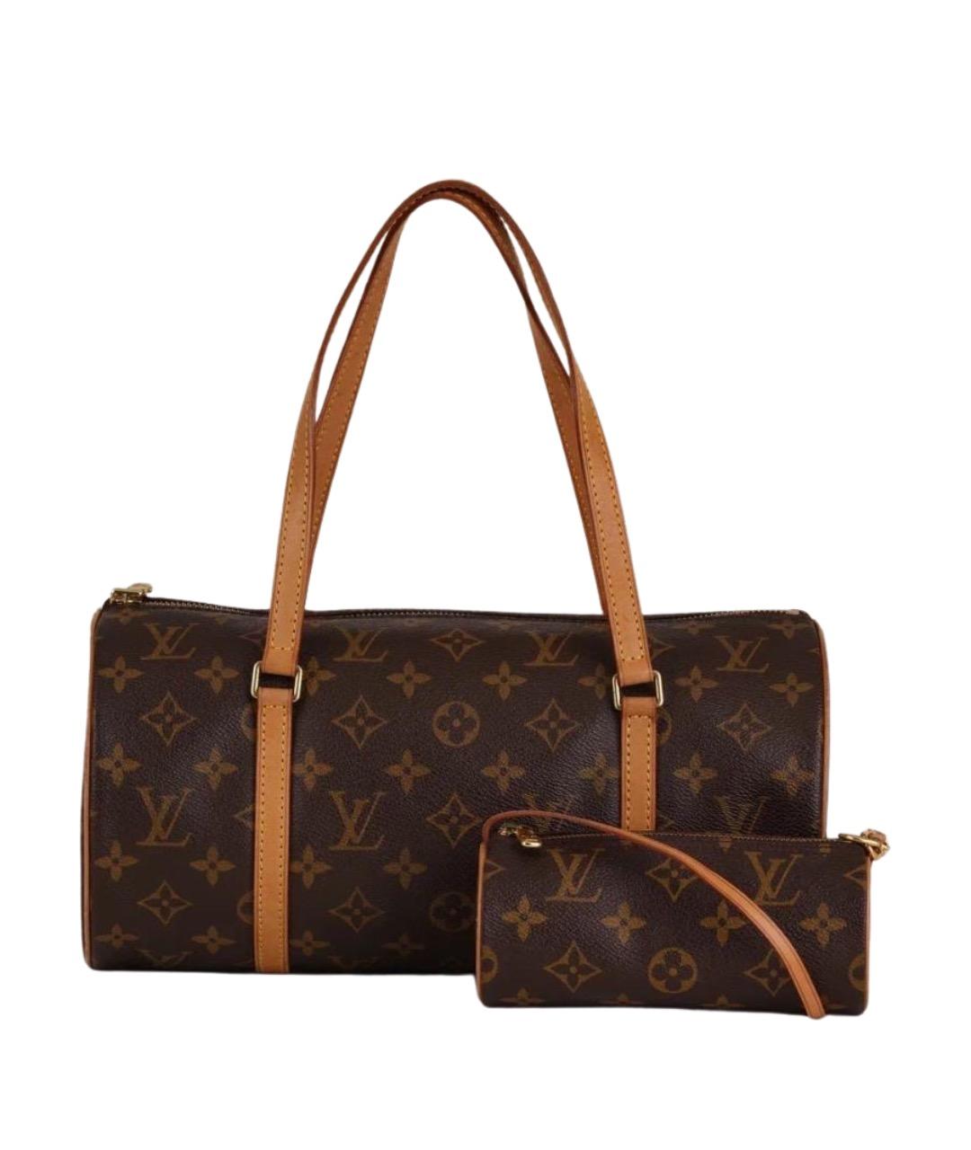 LOUIS VUITTON Коричневая сумка с короткими ручками, фото 1