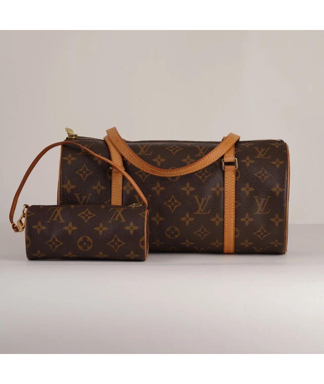 LOUIS VUITTON Коричневая сумка с короткими ручками, фото 2