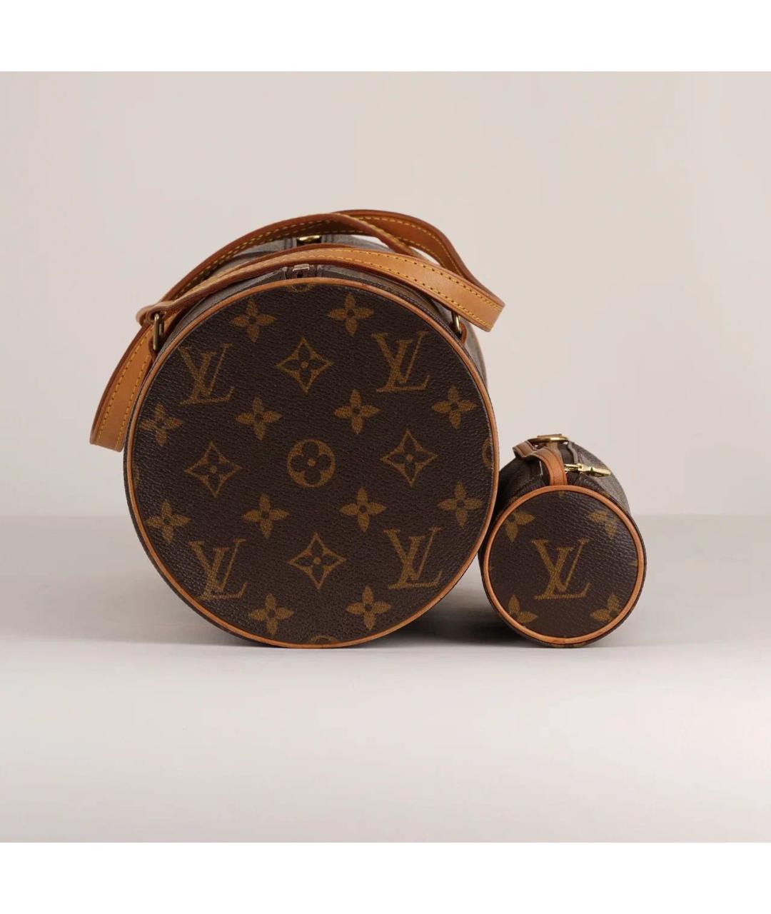 LOUIS VUITTON Коричневая сумка с короткими ручками, фото 6