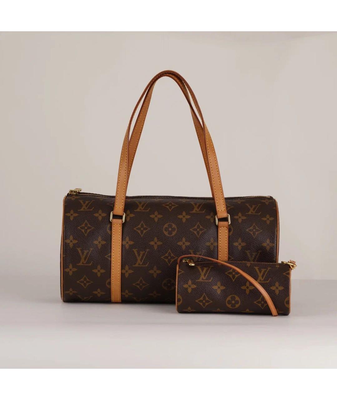 LOUIS VUITTON Коричневая сумка с короткими ручками, фото 9