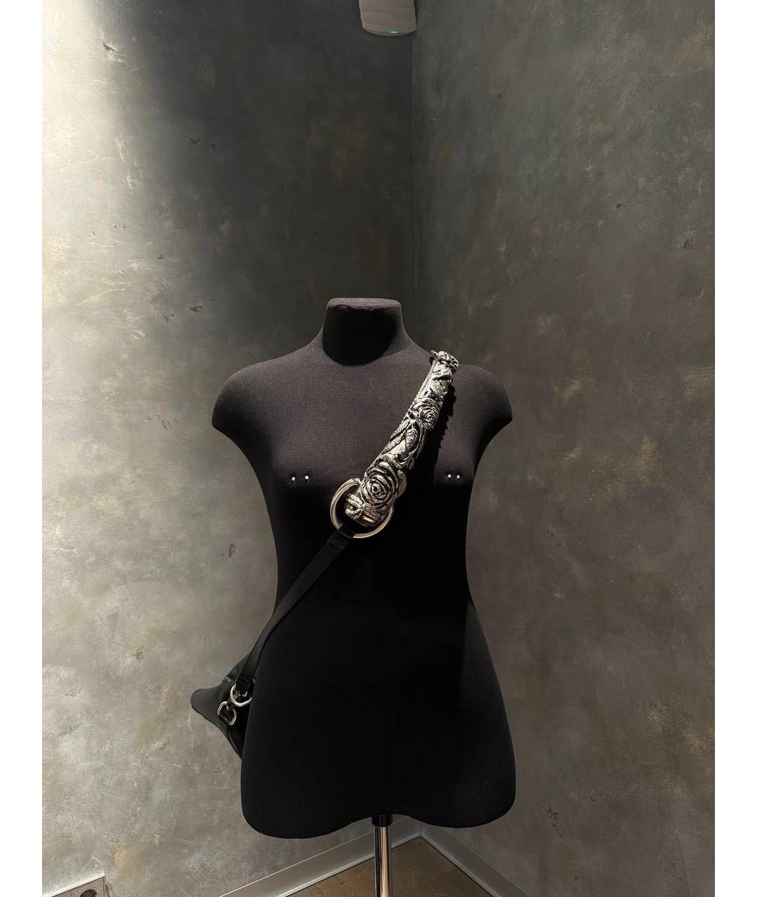 Enfants Riches Déprimés Черная кожаная сумка через плечо, фото 4