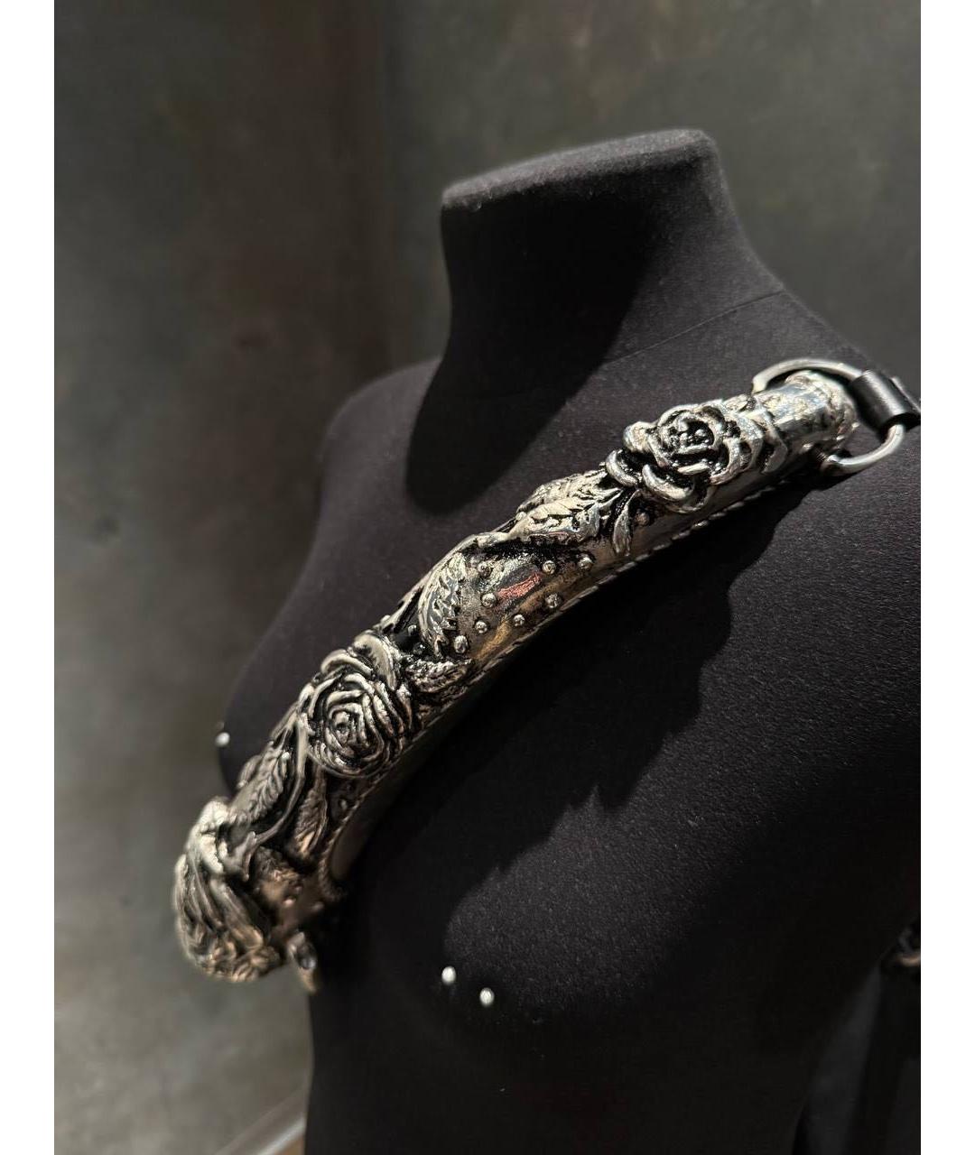 Enfants Riches Déprimés Черная кожаная сумка через плечо, фото 5