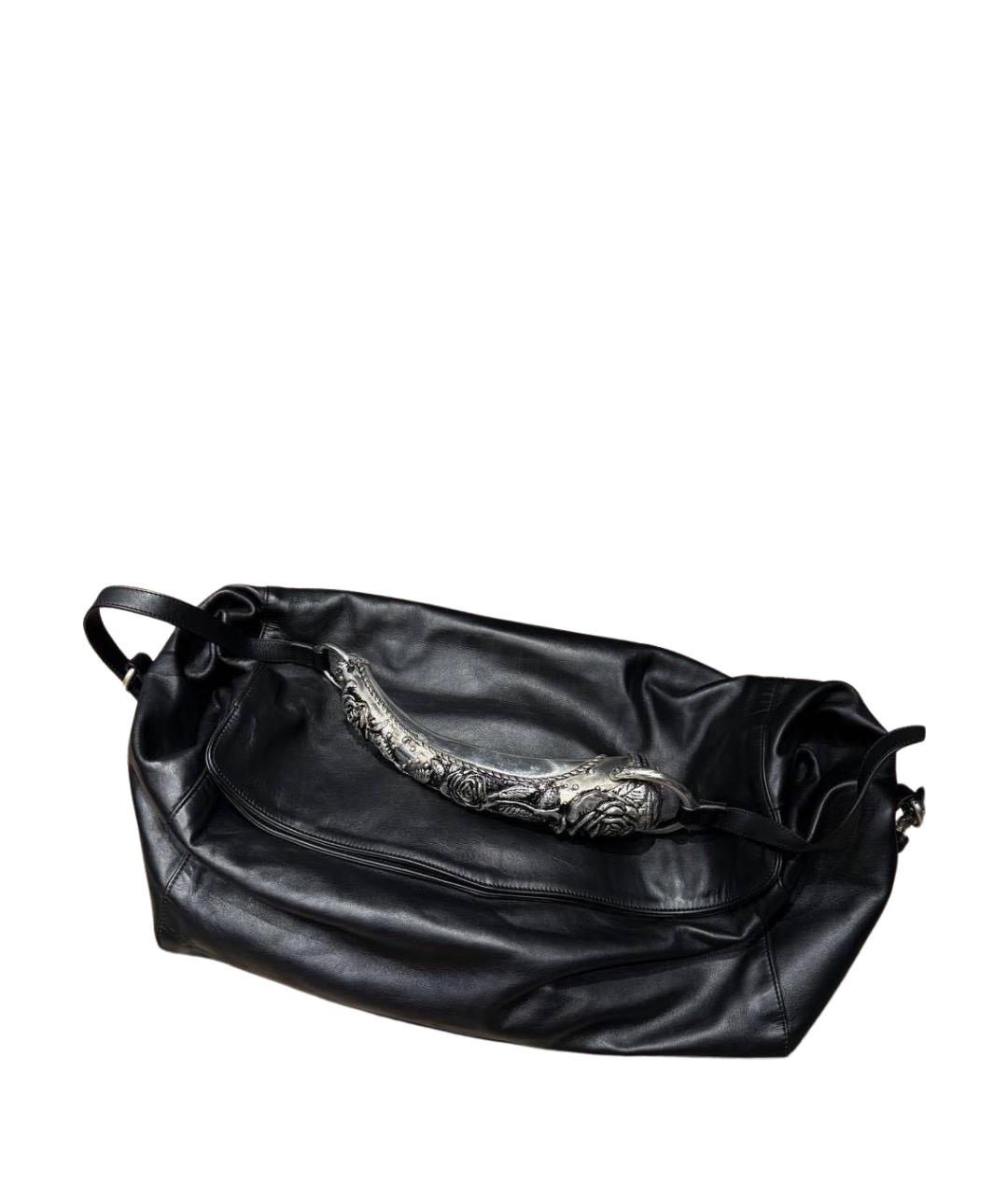 Enfants Riches Déprimés Черная кожаная сумка через плечо, фото 1