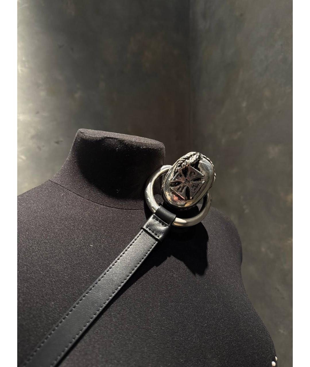 Enfants Riches Déprimés Черная кожаная сумка через плечо, фото 6