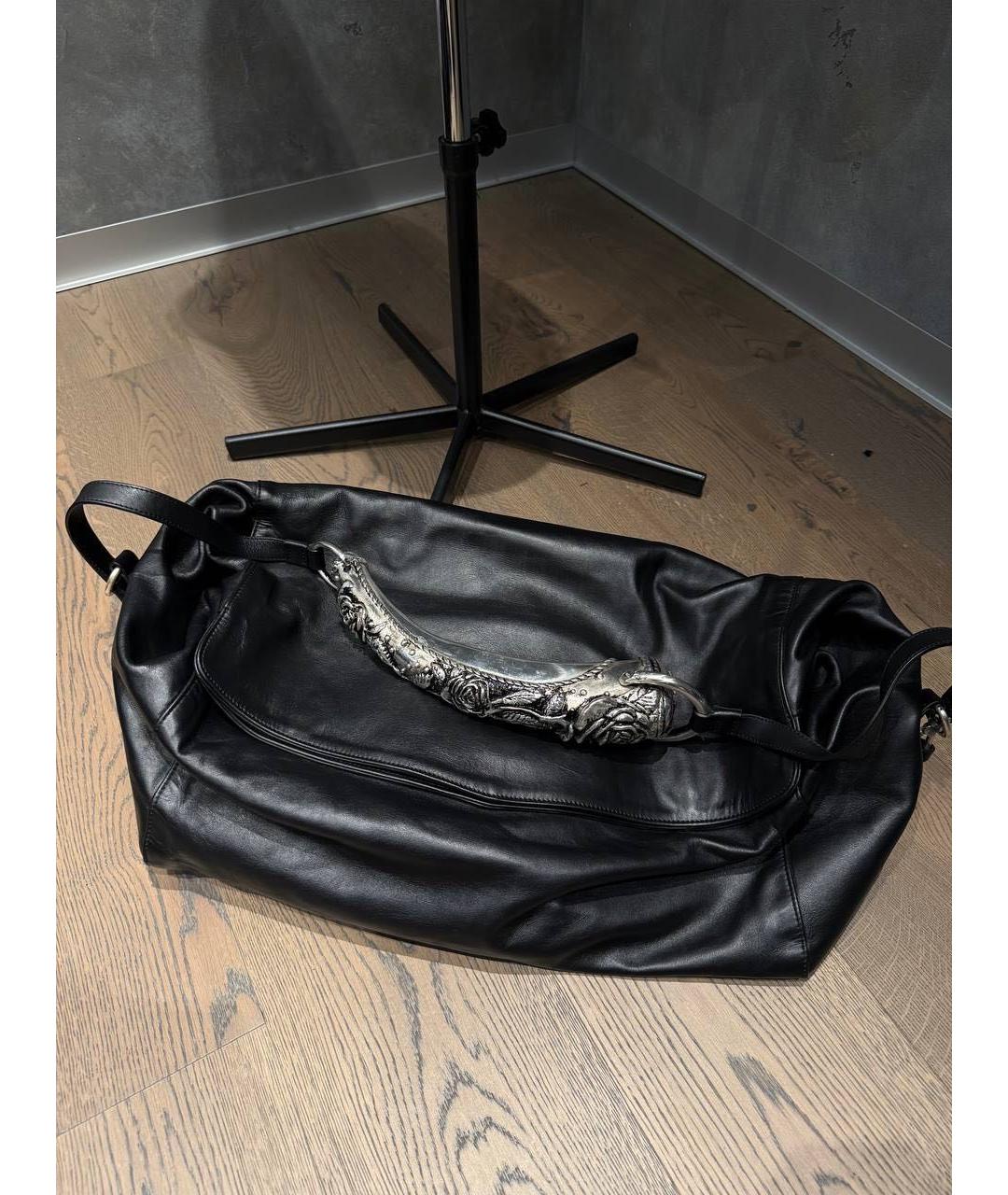 Enfants Riches Déprimés Черная кожаная сумка через плечо, фото 8