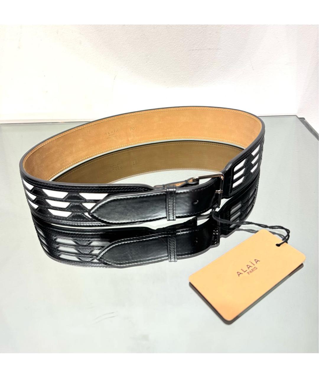 ALAIA Черный кожаный ремень, фото 3