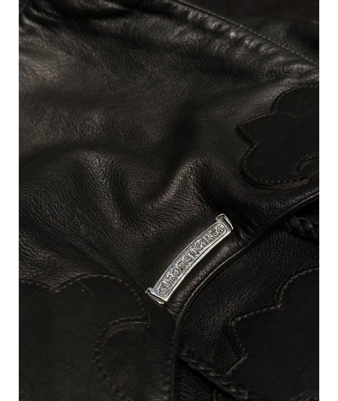 CHROME HEARTS Черный кожаный рюкзак, фото 6