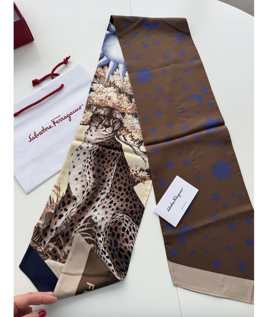 FERRAGAMO Мульти шелковый платок, фото 2