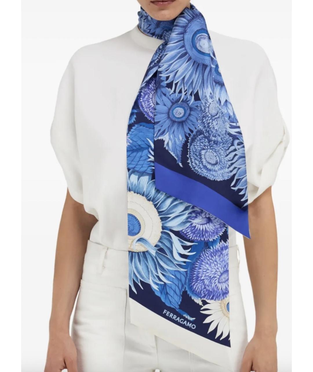 FERRAGAMO Мульти шелковый платок, фото 9