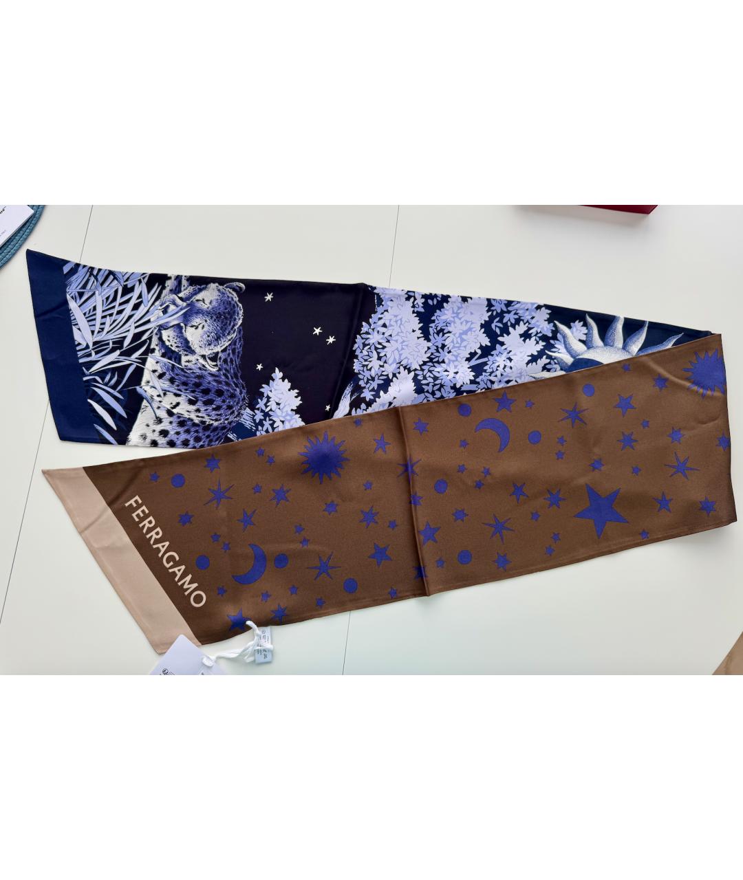 FERRAGAMO Мульти шелковый платок, фото 5