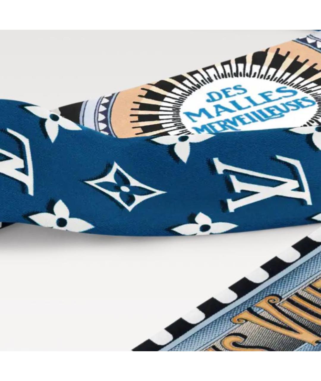 LOUIS VUITTON Мульти шелковый шарф, фото 2