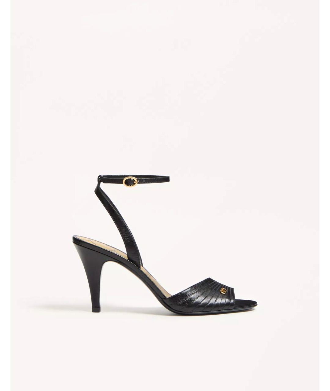 VALENTINO Черные кожаные туфли, фото 5