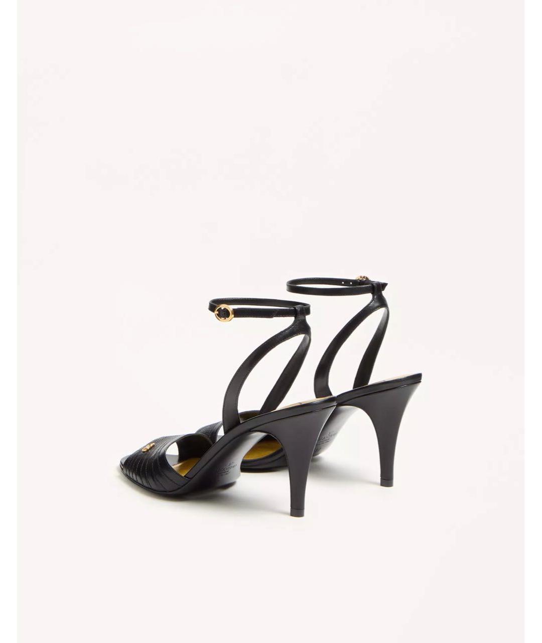 VALENTINO Черные кожаные туфли, фото 4