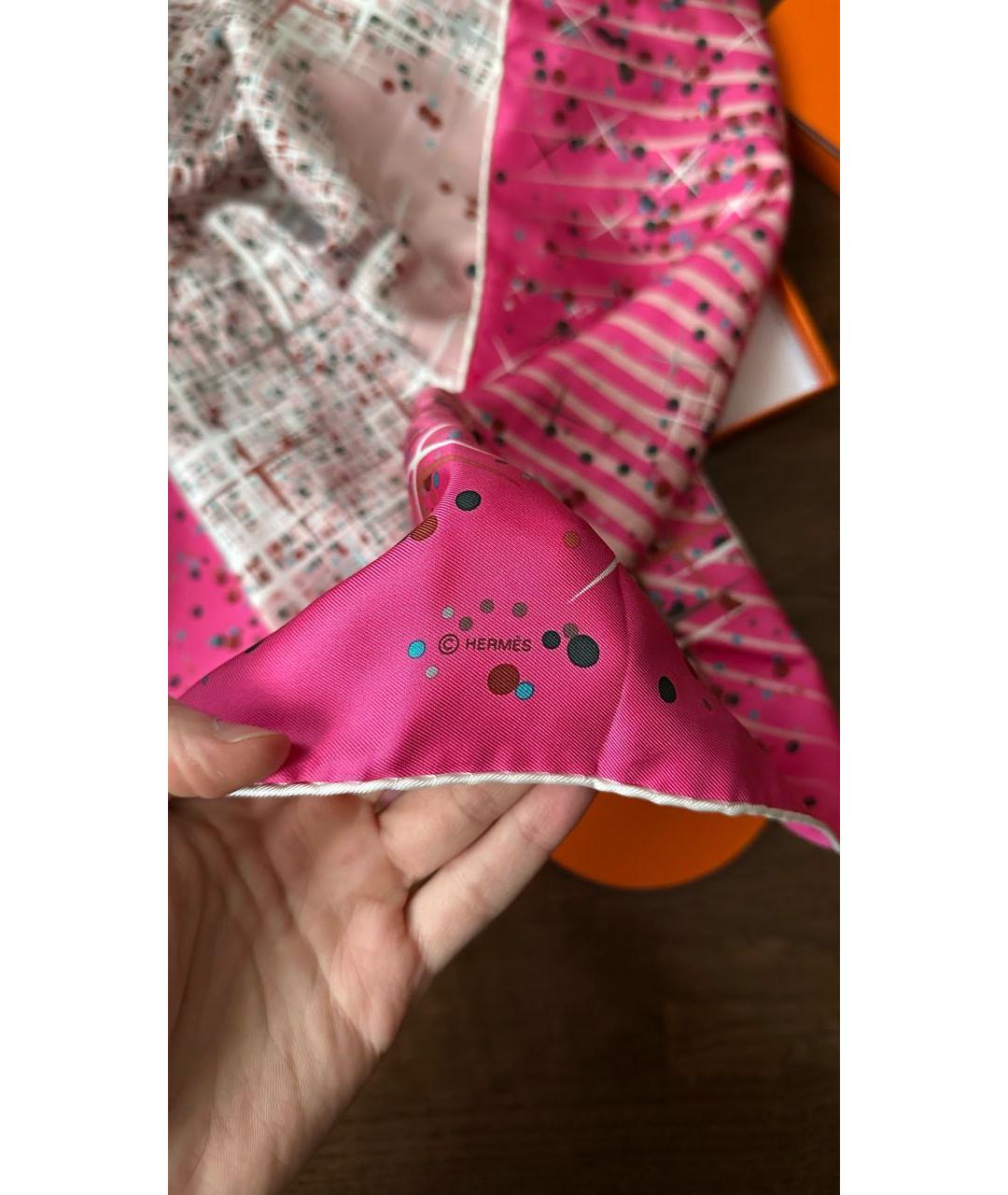 HERMES Мульти шелковый платок, фото 3
