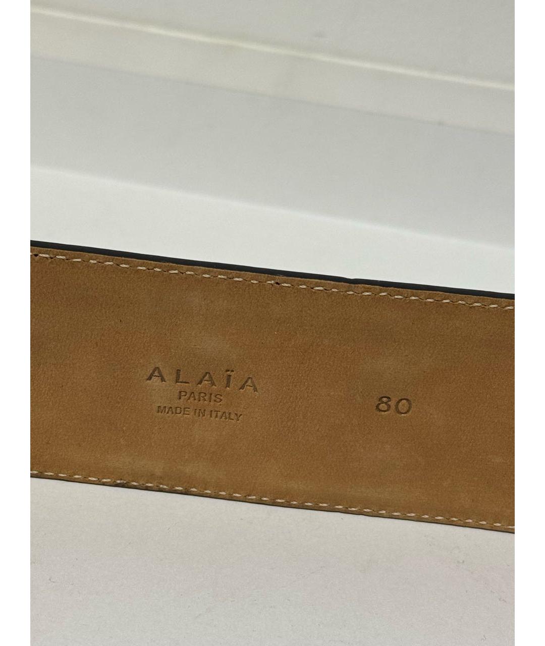 ALAIA Черный кожаный ремень, фото 6