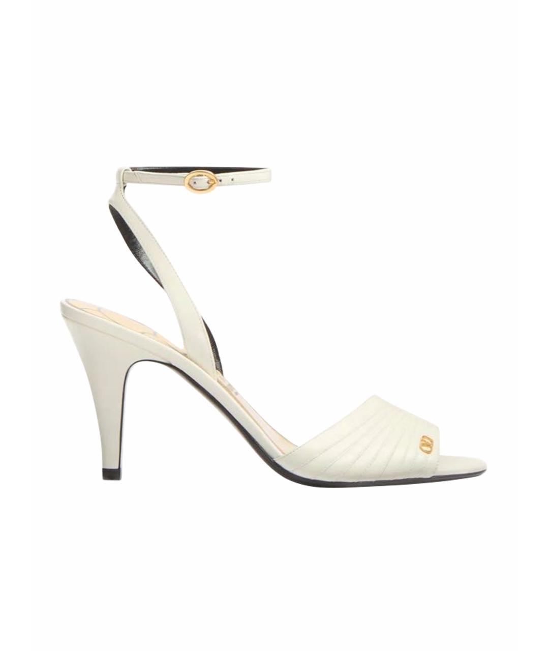 VALENTINO Бежевые кожаные туфли, фото 1