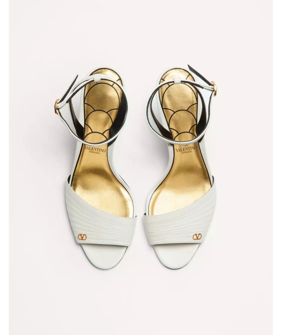 VALENTINO Бежевые кожаные туфли, фото 4