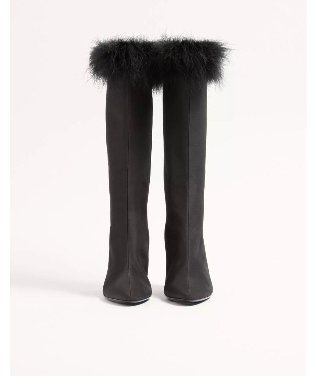 VALENTINO Черные кожаные сапоги, фото 4