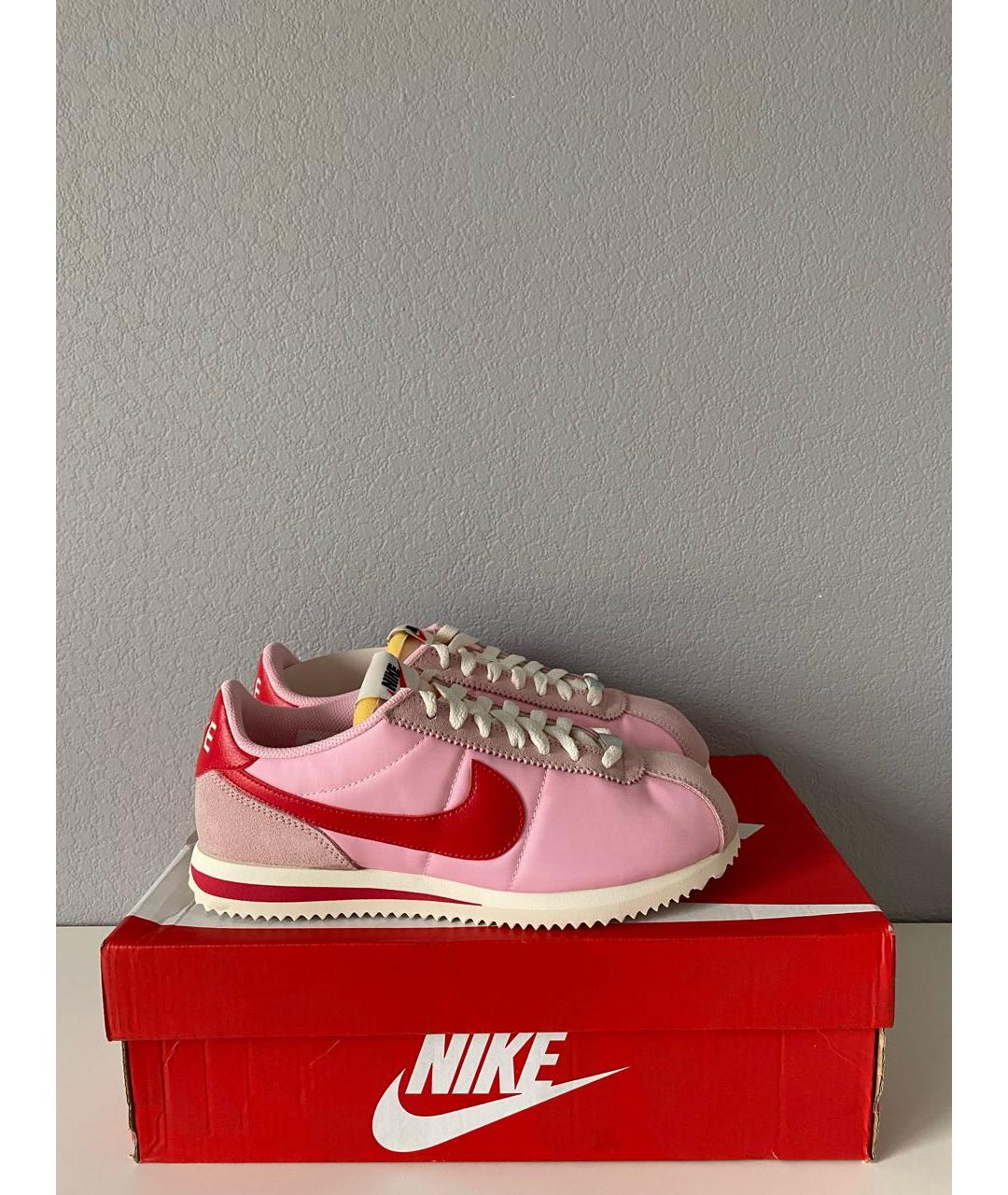 NIKE Розовые текстильные кроссовки, фото 4