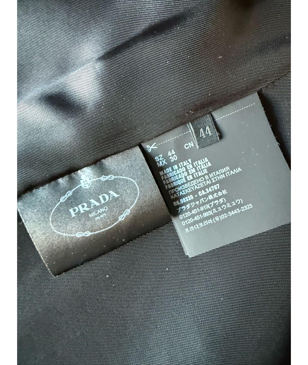 PRADA Мульти шерстяное пальто, фото 4