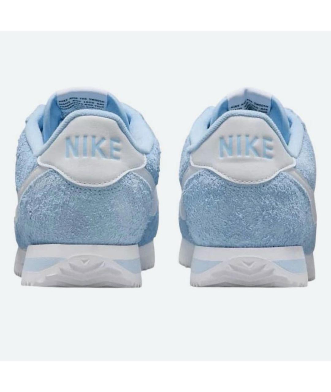 NIKE Голубые замшевые кроссовки, фото 4