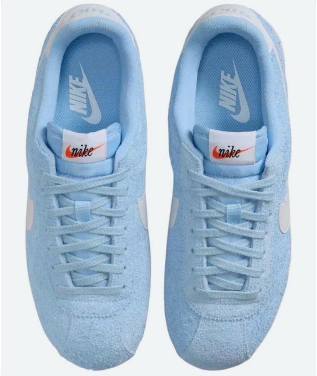 NIKE Голубые замшевые кроссовки, фото 2