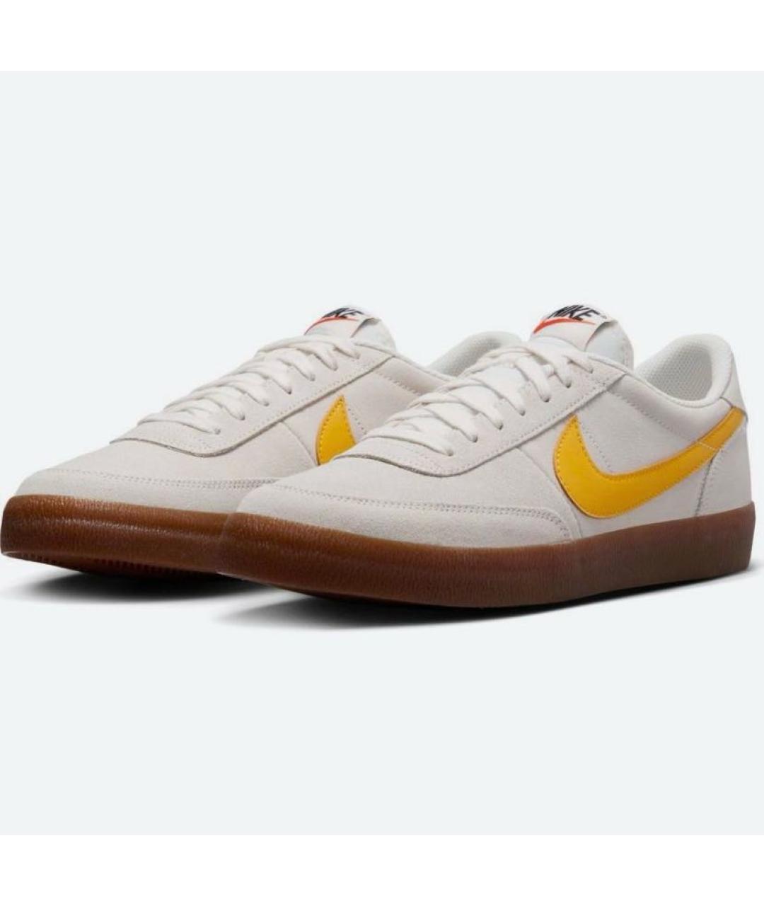 NIKE Бежевые замшевые кроссовки, фото 4