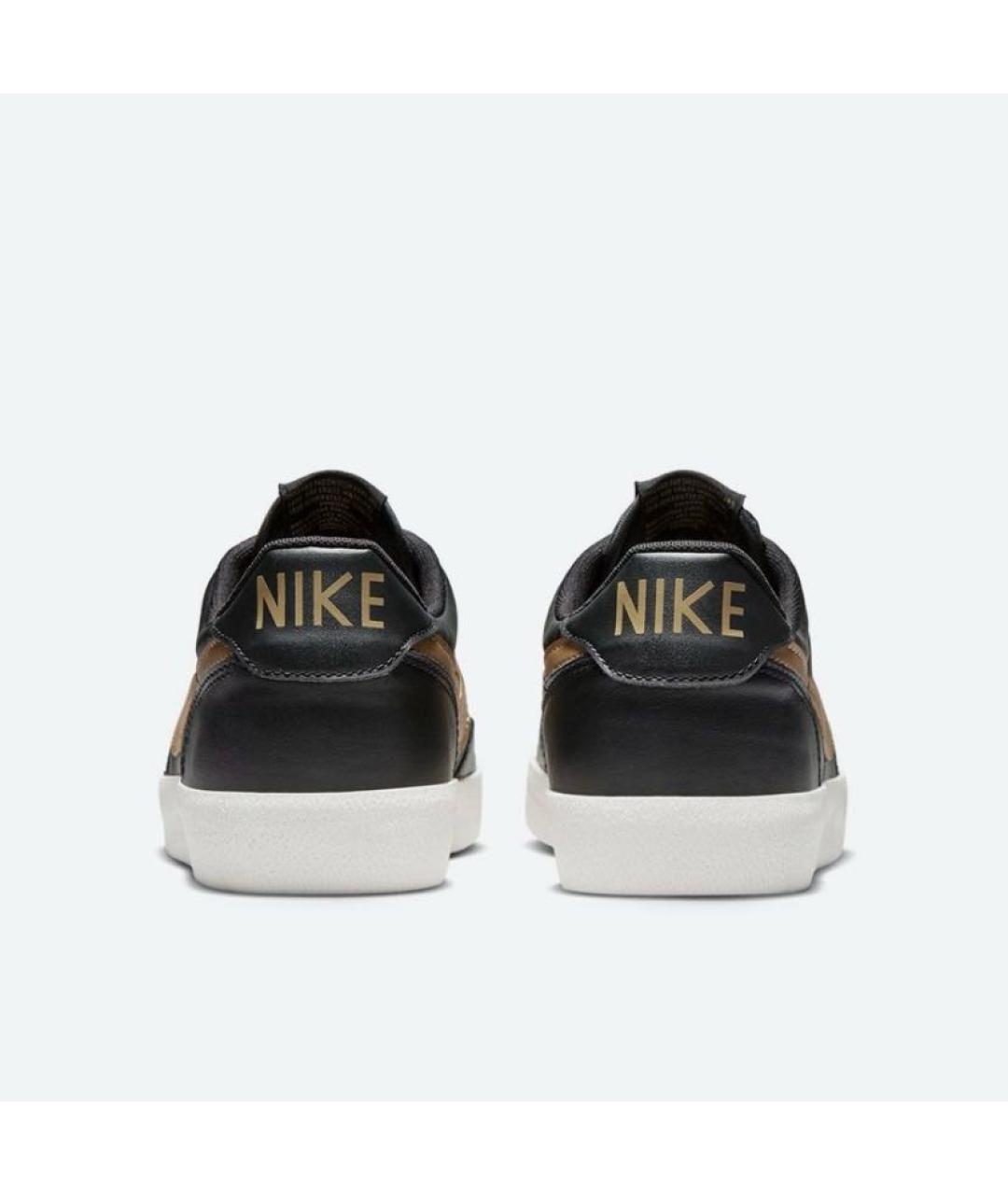 NIKE Черные кожаные кроссовки, фото 4