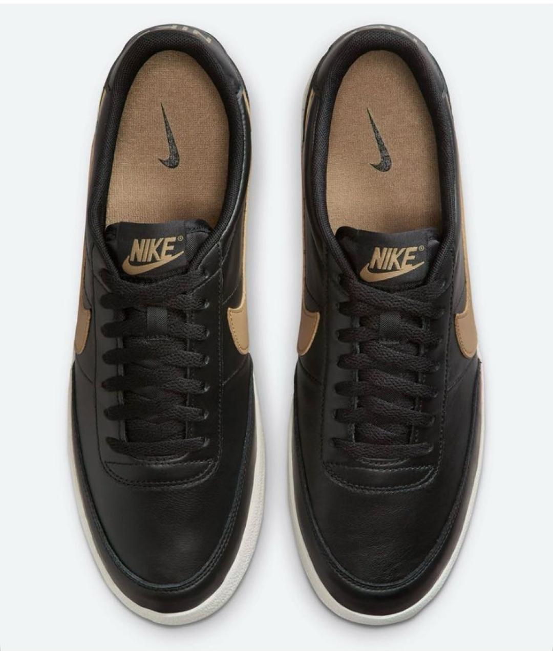 NIKE Черные кожаные кроссовки, фото 2