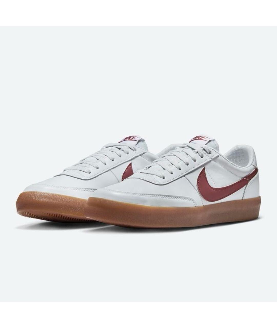 NIKE Белые кожаные кроссовки, фото 2