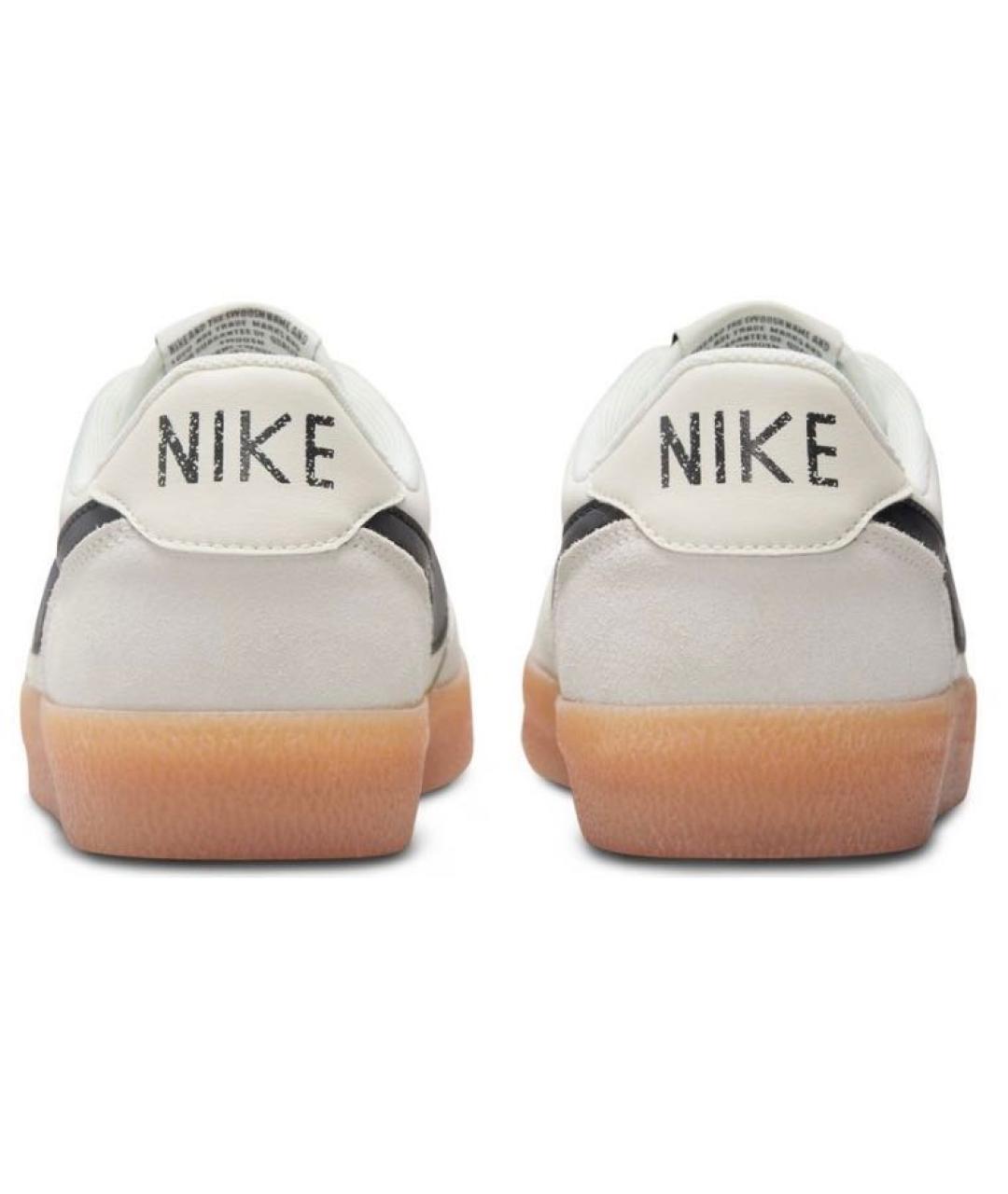 NIKE Бежевые кожаные кроссовки, фото 4