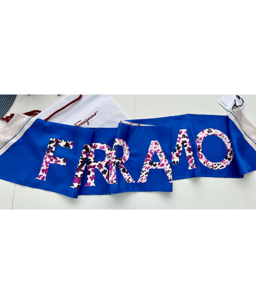 FERRAGAMO Мульти шелковый платок, фото 9