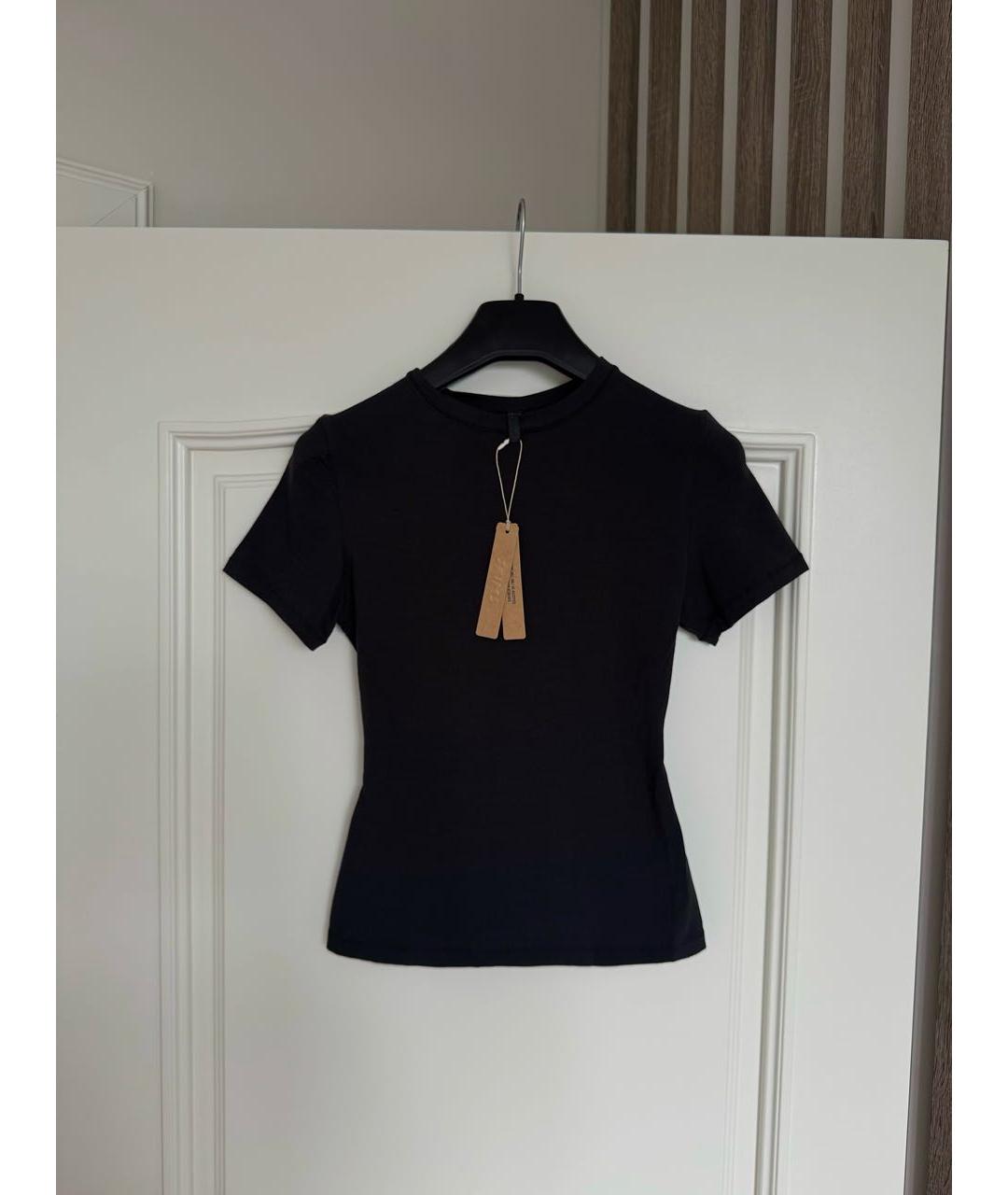 SKIMS Черная хлопковая футболка, фото 2