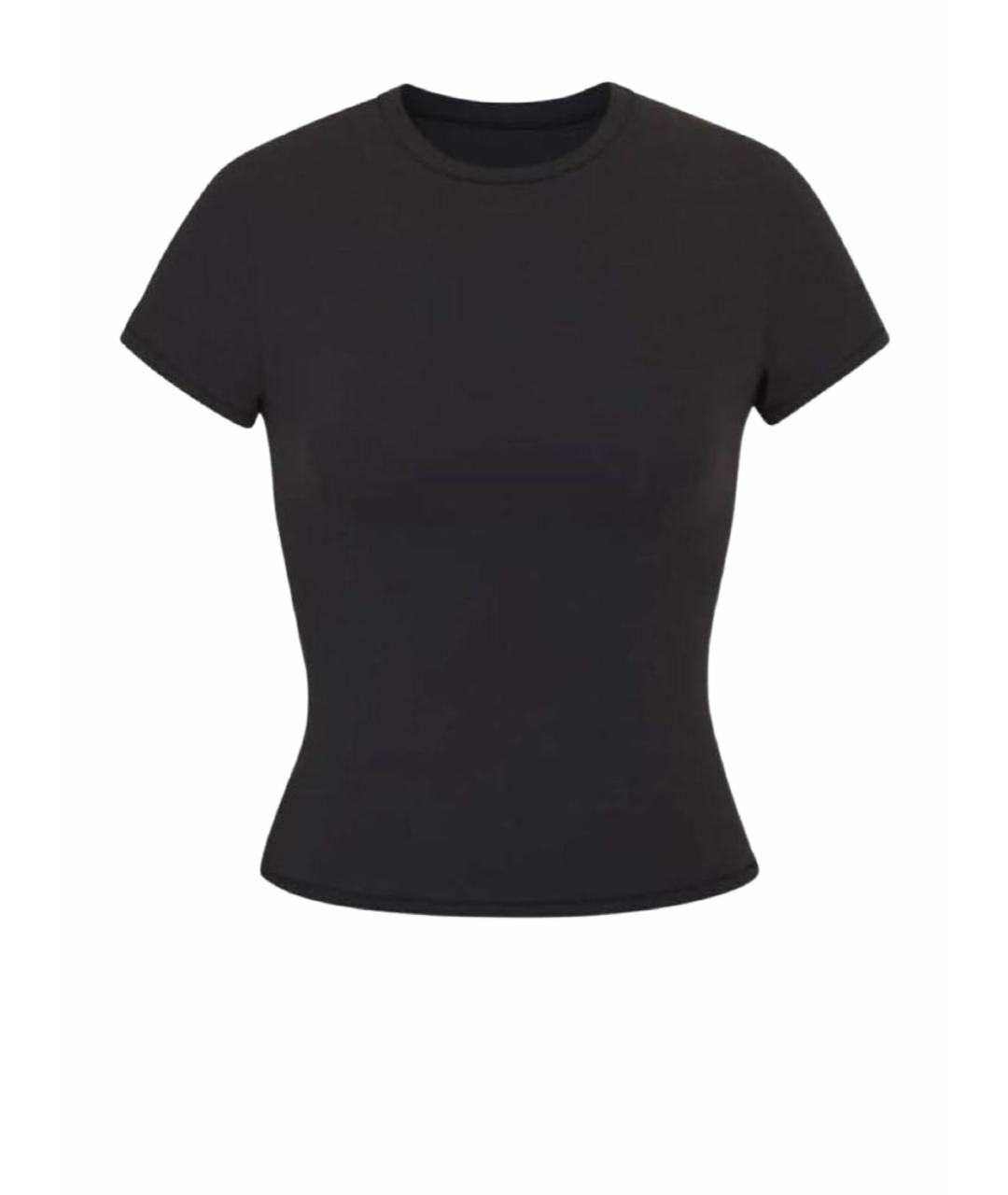 SKIMS Черная хлопковая футболка, фото 1