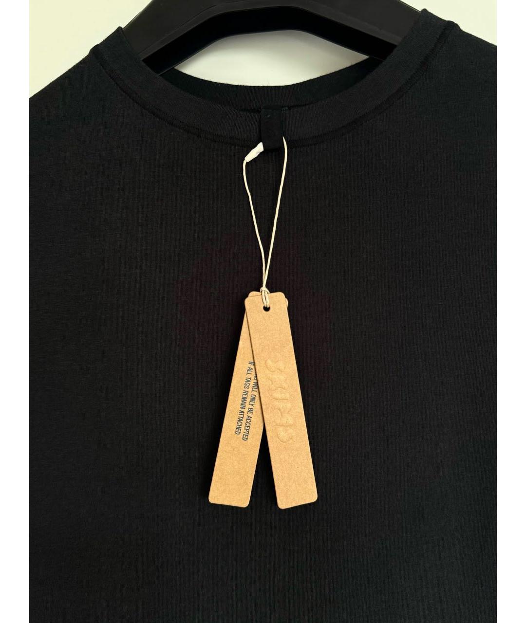 SKIMS Черная хлопковая футболка, фото 3