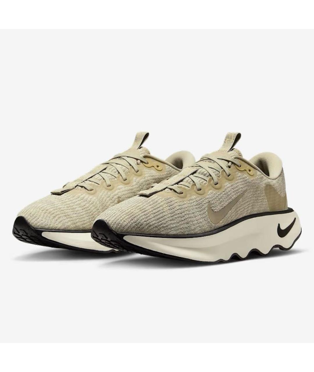 NIKE Бежевые текстильные кроссовки, фото 3