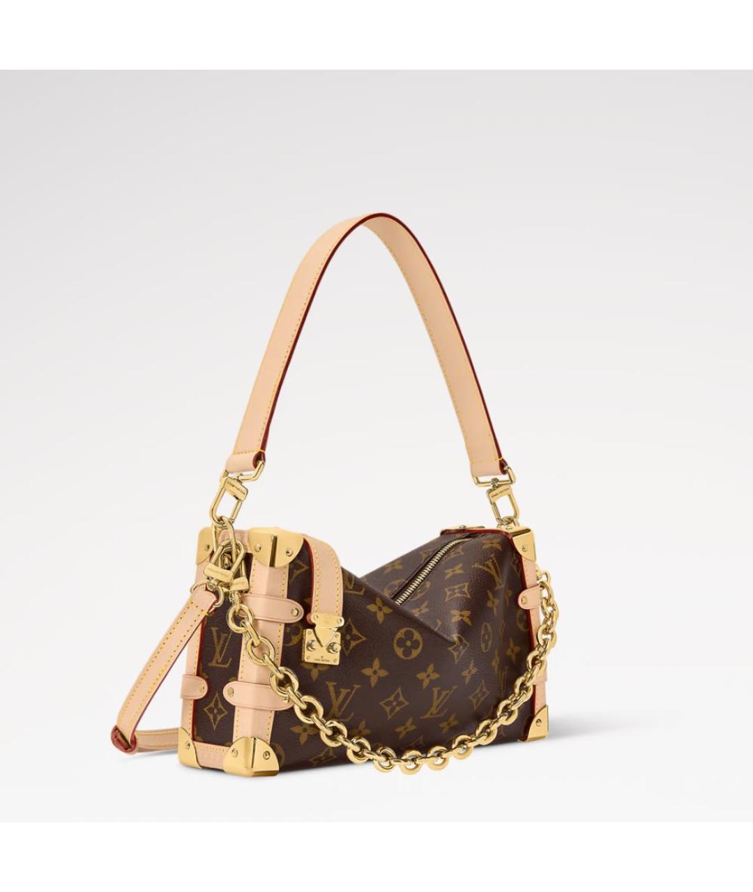 LOUIS VUITTON Коричневая сумка с короткими ручками, фото 2