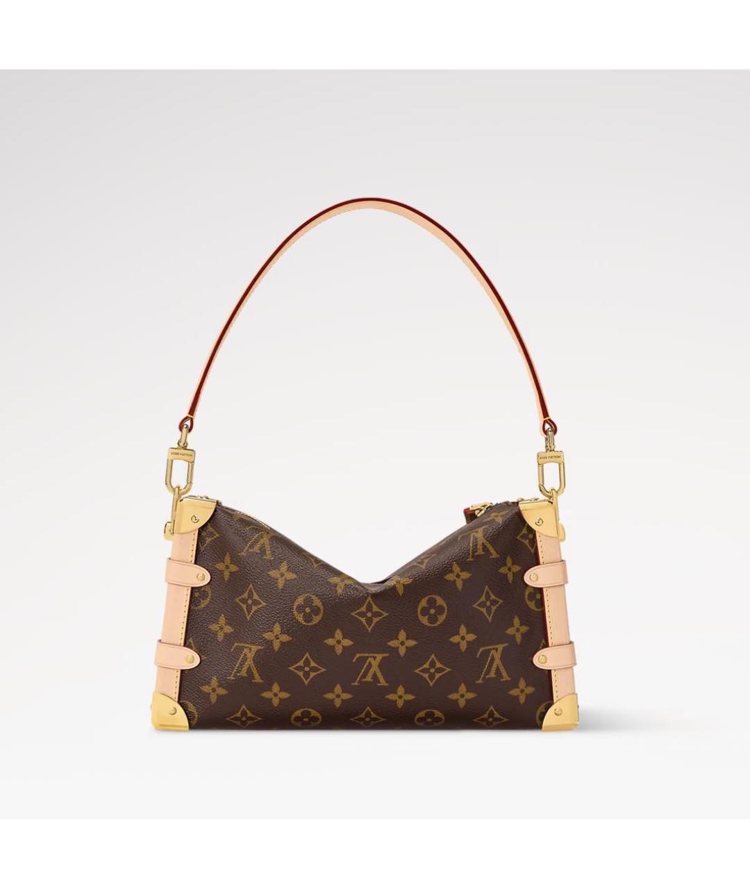 LOUIS VUITTON Коричневая сумка с короткими ручками, фото 4