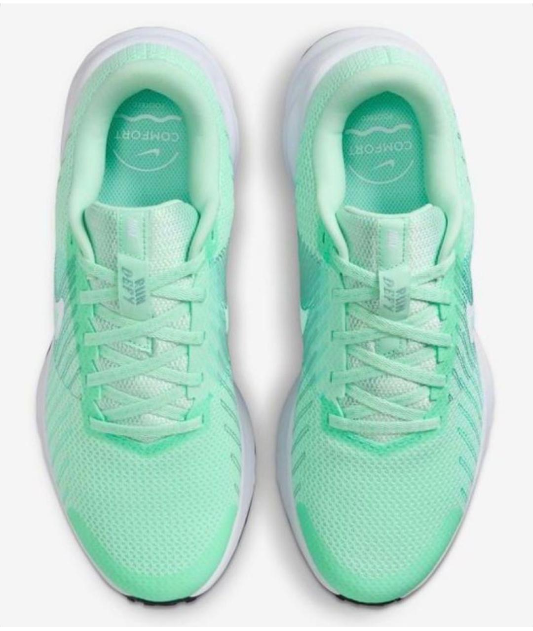 NIKE Салатовые текстильные кроссовки, фото 3