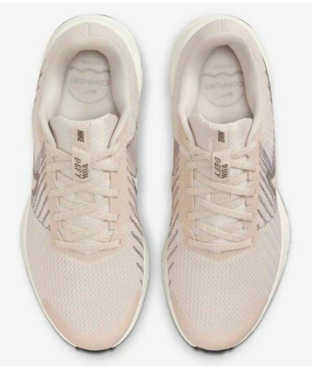 NIKE Бежевые текстильные кроссовки, фото 2