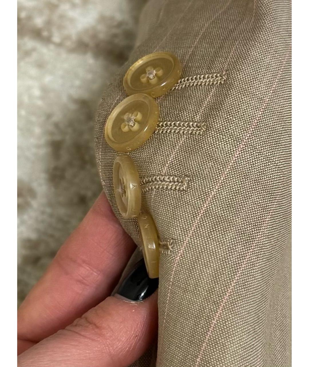GIVENCHY Бежевый шерстяной пиджак, фото 2