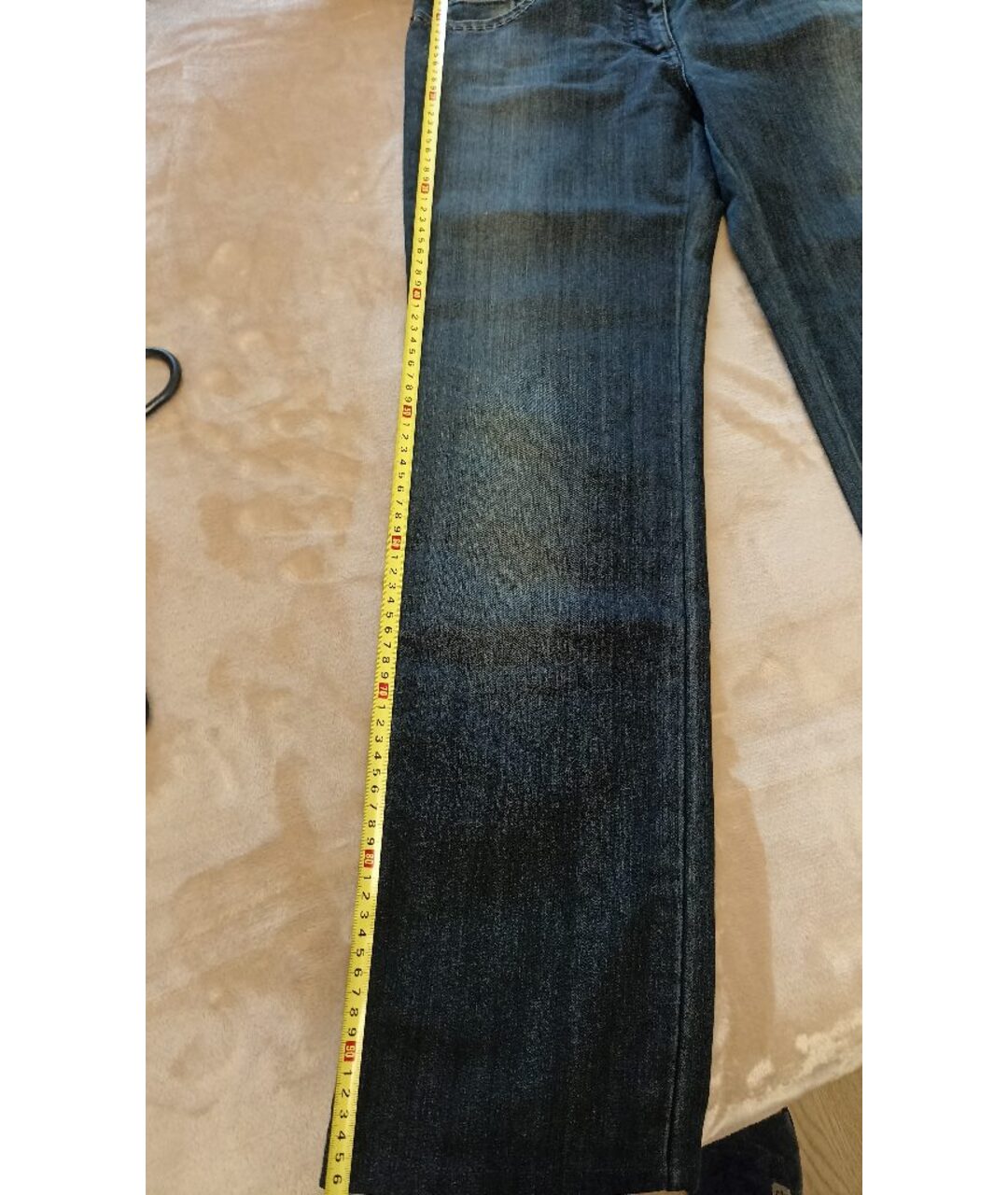 FENDI Синие хлопко-эластановые прямые джинсы, фото 5