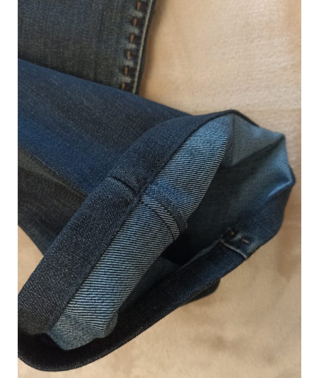 FENDI Синие хлопко-эластановые прямые джинсы, фото 7