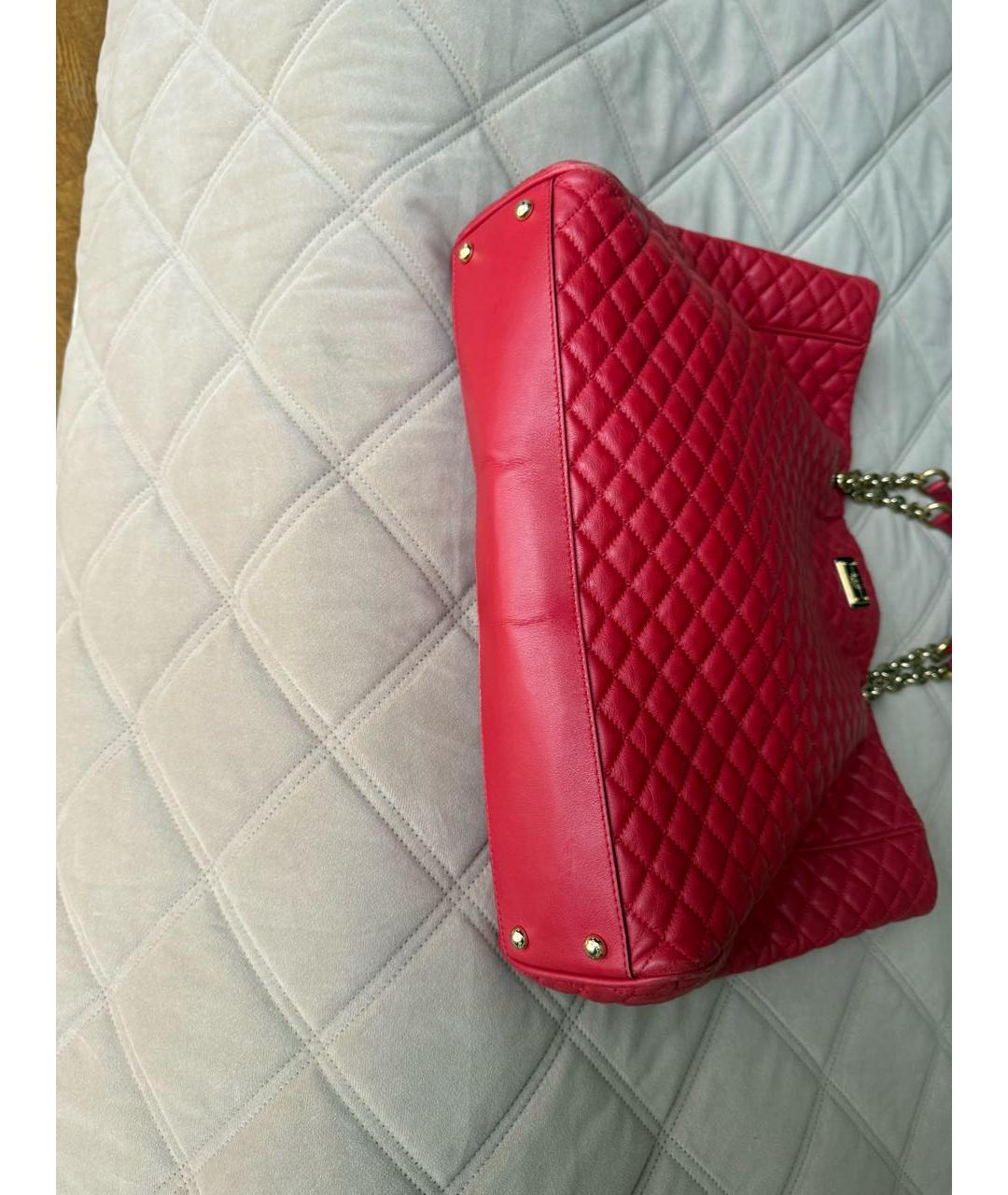 DOLCE&GABBANA Красная кожаная сумка тоут, фото 4