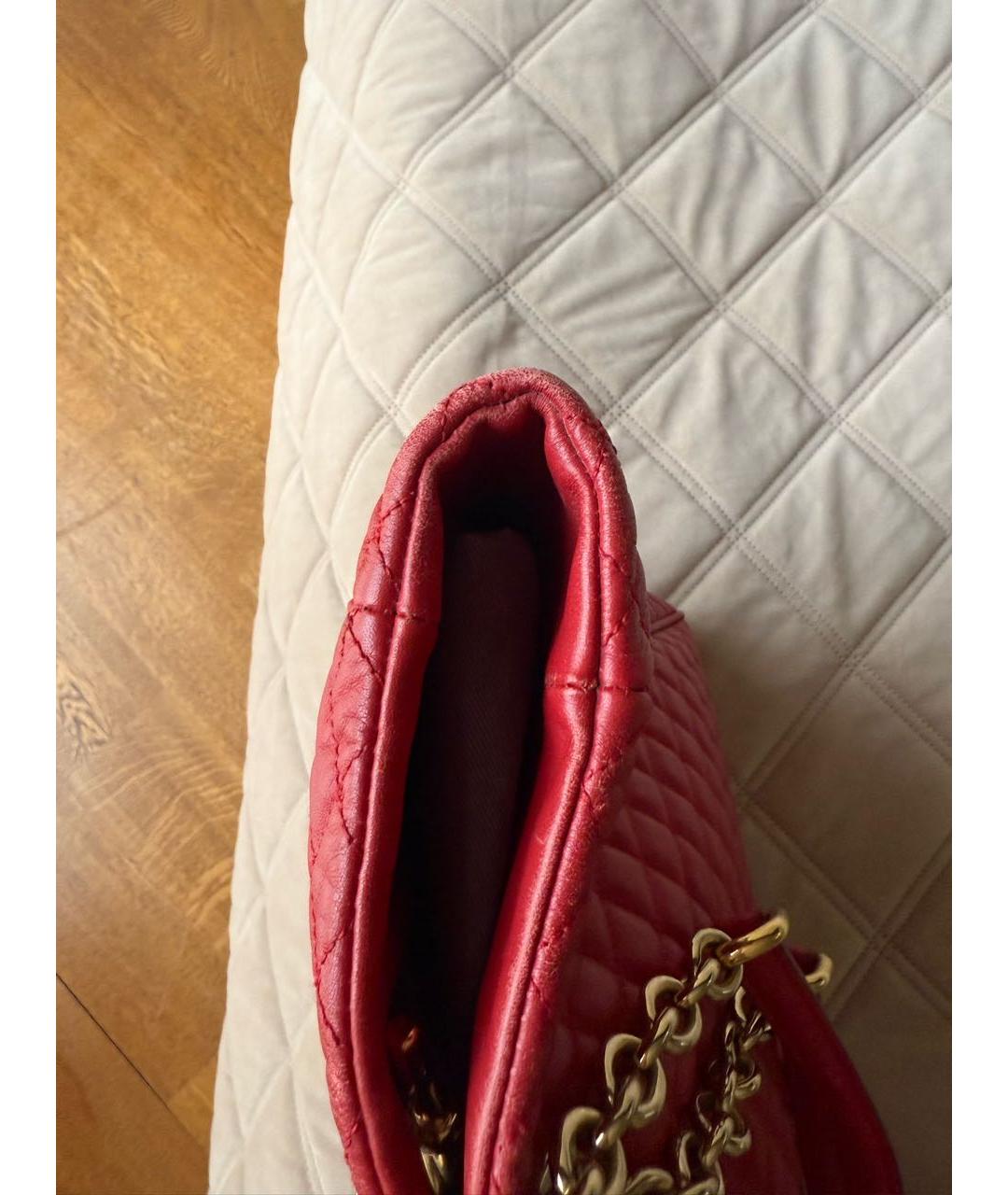 DOLCE&GABBANA Красная кожаная сумка тоут, фото 5